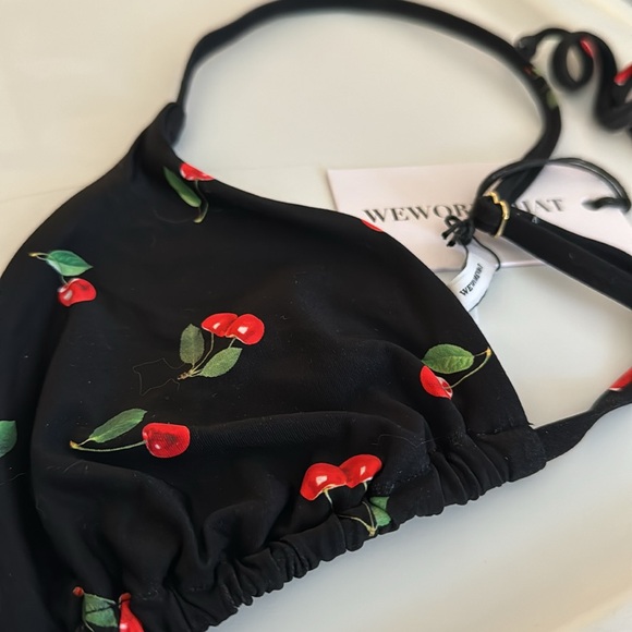 NWT We Wore What Cooper Cherry Bikini Top 🍒 - Picture 2 of 8